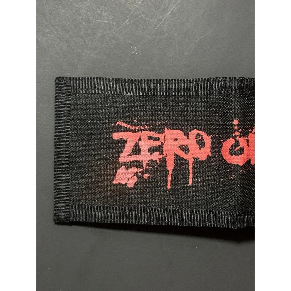 Y2K ZERO‎ Skateboarding Black Canvas Wallet